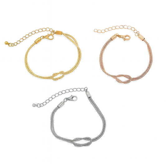 Twist Armband Eleganter Herz-Knoten