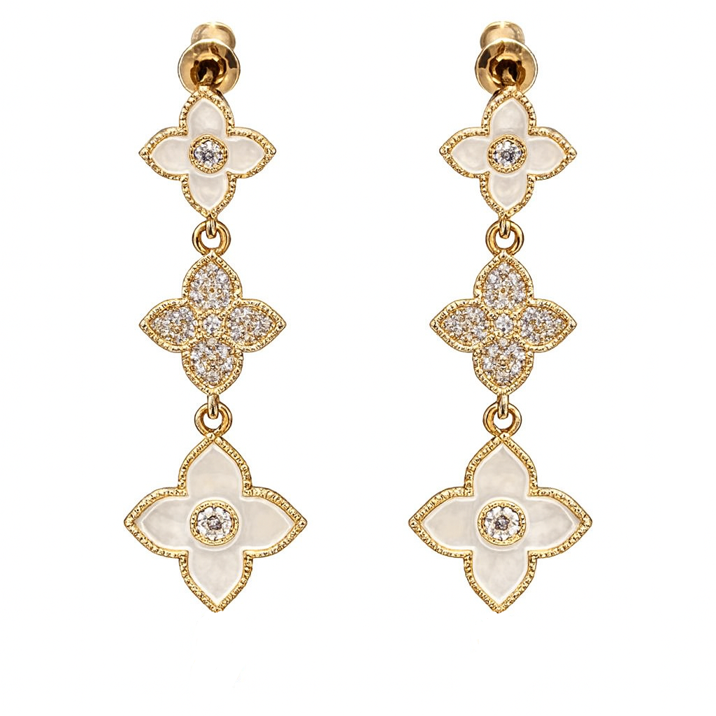 Three-flower Earrings