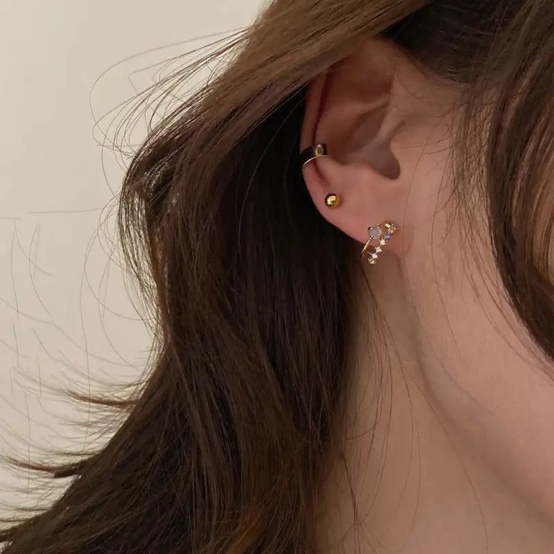 Damen Vintage Opal Ohrringe